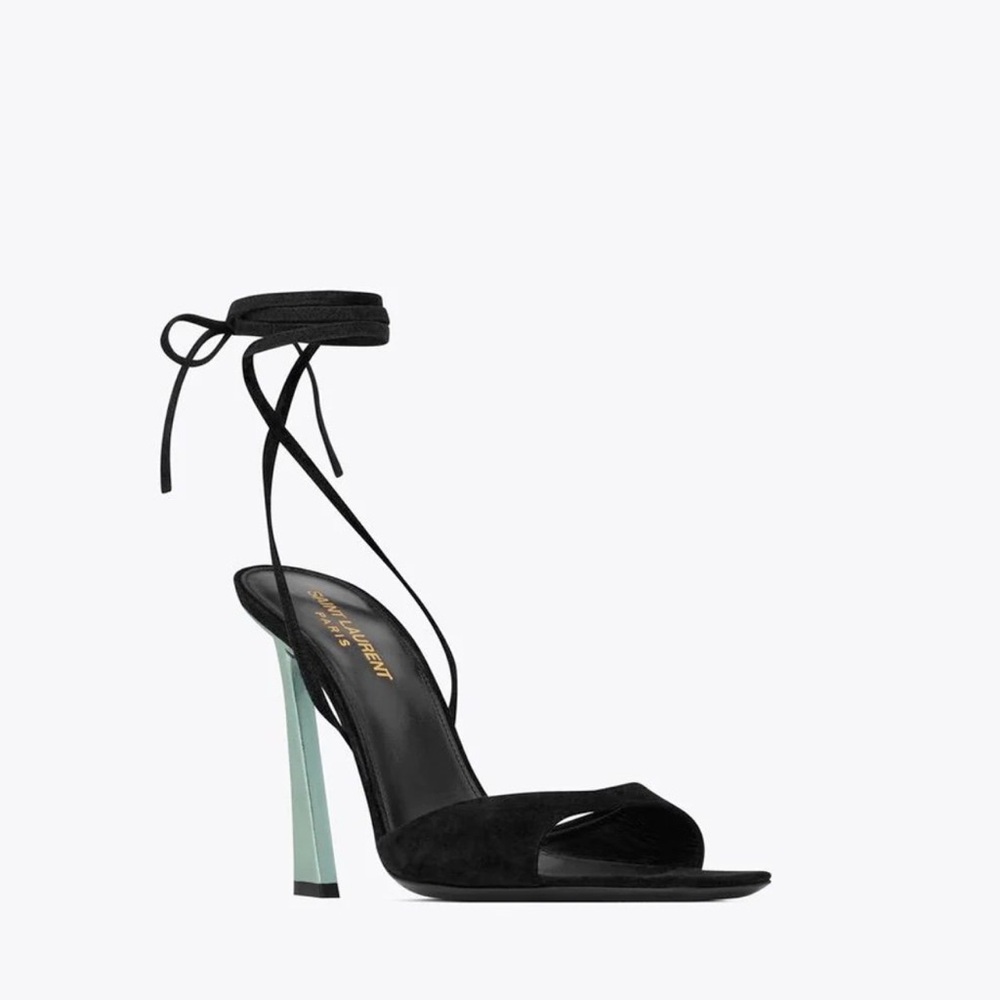YSL Yves Saint Laurent Suede Sandal